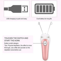Electric Facial Threading Hair Remover โ Painless, Precise & Skin-Safe Solution for Women